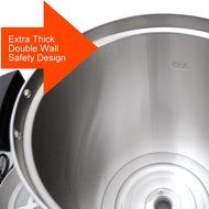 Cafe Amoroso 100 Cup Stainless Steel Coffee Urn - Premium Commercial Double Wall Design - Perfect For Catering... N4