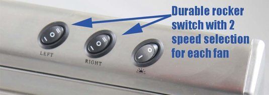 KAZE APPLIANCE VC-K202SS30 Ultra Slim Profile Stainless Steel Kitchen Range Hood, 30-Inch N5