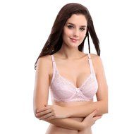 PHOTNO Women Push Up Deep V Ultrathin Underwire Lace Brassiere Bra N33
