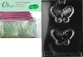 Cybrtrayd D027 Chocolate Candy Mold, Butterfly Candy Dish Dads and Moms N4