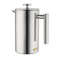 Meelio 18/8 Stainless Steel Double Wall Coffee French Press and Tea Maker,(Stainless Steel Screen,Mirror Finish...