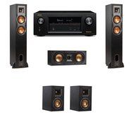 Klipsch R-28F Floorstanding Speakers 5.0 with Denon AVR-X1200W