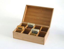 Lipper International 8188 Bamboo Tea Storage Box