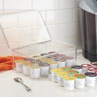InterDesign Cabinet Binz Tea Bag Organizer Box, Clear N4