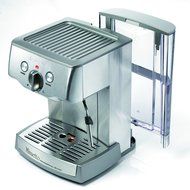 Espressione 1324 Cafe Minuetto Professional Die-Cast Espresso/Cappuccino Maker, Silver N2