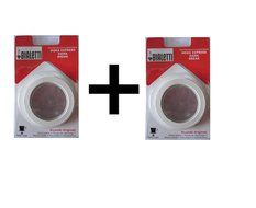 Bialetti 9 Cup Moka Express Replacement Gasket Seal Filter Incl 2 Gaskets 2-Pack
