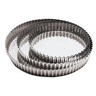 World Cuisine 109788 Tin Plate Fluted Tart Mold-Dia. 11 7/8 In -- 2 per case