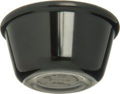 Carlisle S28503 Melamine Smooth Ramekin, 4 oz Capacity, 1.43" Height, Black (Case of 48) N6