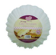 20 Large Cake Tin Liners 18x18x6cm by Queen Of Cakes