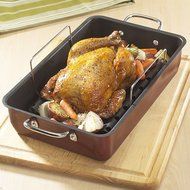 Nordic Ware 41722 Roaster with Rack, X-Large, Black N8