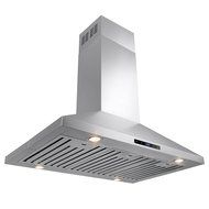 FIREBIRD 36" Stainless Steel Island Mount Powerful Cooking Fan Kitchen Vent Range Hood N2
