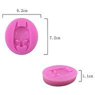 Everyshine Batman Face Masks Clay Cupcake Decoration Mold Sugar Silicone Fondant Baking Cookie N5