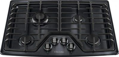 Electrolux EW30GC55PB30" Black Gas Sealed Burner Cooktop
