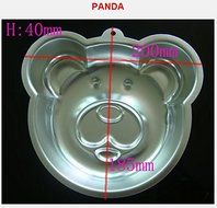 Aluminum Alloy Panda Head Cake Moulds Pan Dish Tin Birthday Party Cake Decorating Tools