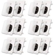 Acoustic Audio IW191 In Wall Speaker 6 Pair Pack 2 Way Home Theater 2400W IW191-6PR
