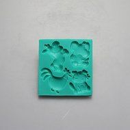 Sher Animals shape Chocolate Silicone Molds,Cake Molds,Soap Molds,Decoration Tools Bakeware N4