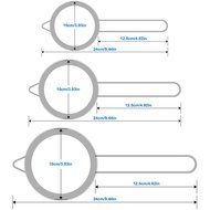 DLAND Pack of 6 Stainless Steel Spoon, Long-handled Great Circle Coffee Spoon N14
