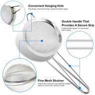 DLAND Pack of 6 Stainless Steel Spoon, Long-handled Great Circle Coffee Spoon N15