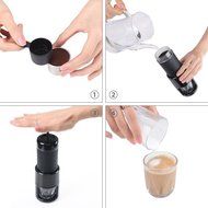 Amazing Specialty Portable Espresso Coffee Maker - Latte Cappuccino Flat White - All-in-one coffee maker and glass... N5