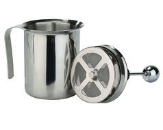 niceEshop(TM) 400ml Stainless Steel Milk Frother Hand Pump Double Mesh Milk Creamer N2