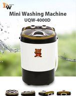 Daewoong Portable Mini Washing Machine UQW-4000D 240W Easy Speedy Convenience