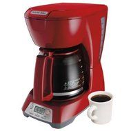 Programmable Red 12-Cup Coffeemaker N4