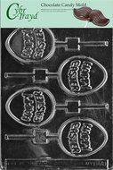 Cybrtrayd E170 Happy Egg Pop Chocolate/Candy Mold with Exclusive Cybrtrayd Copyrighted Chocolate Molding Instructions