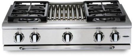 Capital Precision 36 In. Stainless Steel Gas Range Top Cooktop - GRT366N