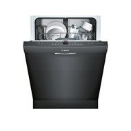 Bosch 300 Series SHS63VL6UC 24" Fully Integrated Scoop Handle Dishwasher in Black