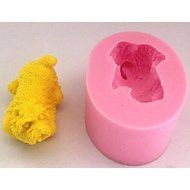 Y&amp;XL&amp;H Dog Fondant Cake Chocolate Silicone Mold Cake Decoration Tools,L5.4cmW4.3cmH3cm N2