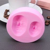 UR Bakeware Human Face Silicone Mold Chocolate Polymer Clay Mould N2