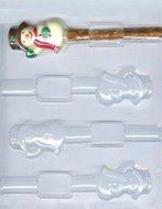 Snowman Pretzel Rod Candy Mold