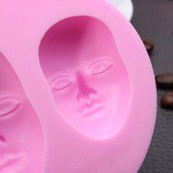 UR Bakeware Human Face Silicone Mold Chocolate Polymer Clay Mould N3