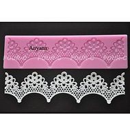 Anyana 3pcs set Cake Decoration Tool Flower Embossing Lace Fondant Mould Cupcake Mat