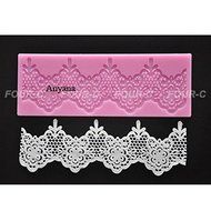 Anyana 3pcs set Cake Decoration Tool Flower Embossing Lace Fondant Mould Cupcake Mat N2