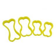 Sher 5Pcs Dog Bone Cookie Cutters Plastic Biscuit Cutters Dessert Cupcake DIY Decorating Plastic Cutter N3