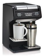 Hamilton Beach 49998 FlexBrew Dual Single Serve Coffee Maker, Black N5