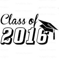 1/4 Sheet - Class of 2016 Graduation - Edible Cake/Cupcake Party Topper!!!
