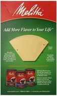 Melitta Cone Coffee Filters, Natural Brown, No. 4, 100-Count Filters (Pack of 6) N3