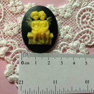 Twin Angels Cameo Silicone Mold By Oh! Sweet Art FDA Approved for Food N3