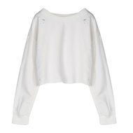 Women's Pullover,Laimeng Cotton Blend Sweatshirt Jumper Sweater Crop Top Coat Sports Knitted Pullover Tops (M,... N8