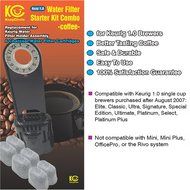 6 Charcoal Water Filters and Water Filter Holder Starter Kit Combo for Keurig 1.0 Coffee Machines by KozyCircle N7