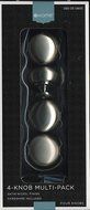 Target Home 4-Pack Kitchen Cabinet Round Hollow Knob - Satin Nickel (1-1/4")