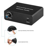 E-More 192KHz USB DAC Headphone Amplifier AMP Digital to Analog Audio Converter Support Toslink / SPDIF or Coaxial... N5