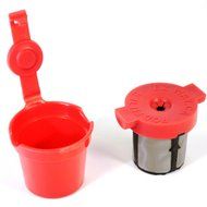 Advance K-cup- Taste Enhancer K Cup- Stainless Steel Gold Tone Filter, Reusable K-cup- with Sealed Fresh Locker... N3