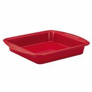 SilverStone Hybrid Ceramic Nonstick Bakeware Steel Square Cake Pan, 9-Inch x 9-Inch, Marine Blue N2