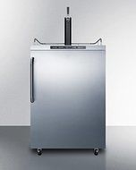 Summit SBC635MOS 24" Outdoor Beer Dispenser with Single Tap Digital Thermostat Automatic Defrost Ground Fault... N2