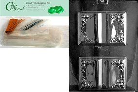 Cybrtrayd R002 Book Chocolate Candy Mold with Exclusive Cybrtrayd Copyrighted Chocolate Molding Instructions plus... N4