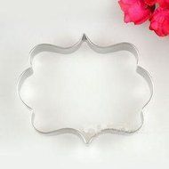 3pcs Plaque Frame Cookies Biscuit Mold Fondant Cake Chocolate Decorating Cutter Mould N4
