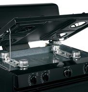 Hotpoint RGB525DEHBB 30" Black Gas Sealed Burner Range N2